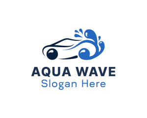 Water - Car Water Splash logo design
