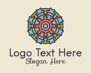 Textile - Geometric Centerpiece Tile logo design