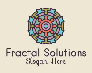 Fractal - Geometric Centerpiece Tile logo design