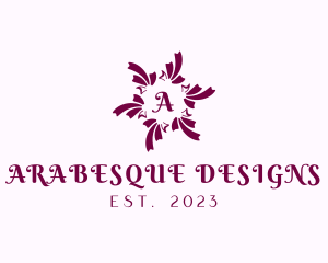 Decorative Ribbon Interior Design logo design