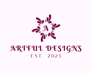 Decorative Ribbon Interior Design logo design