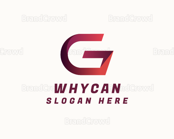 Modern Ribbon Letter G Logo