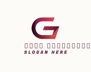 Racing - Modern Ribbon Letter G logo design