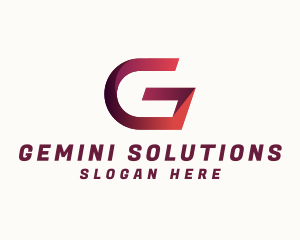 Modern Ribbon Letter G logo design