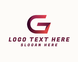 Mobile Game - Modern Ribbon Letter G logo design