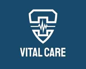 Medical Lifeline Shield  logo design