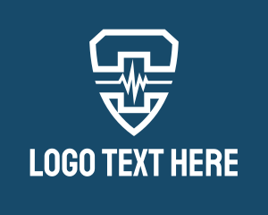 Health Care - Medical Lifeline Shield logo design