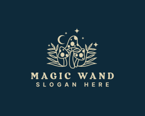 Magic Mushroom Fungus logo design