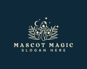 Magic Mushroom Fungus logo design