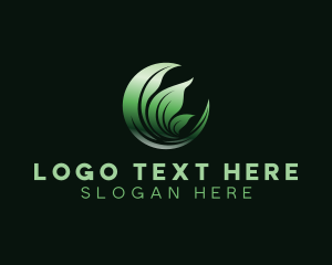 Natural Leaves Plant Logo