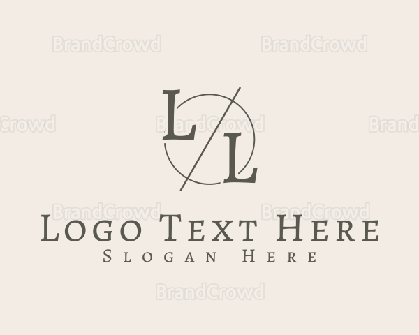 Generic Circle Slash Business Logo