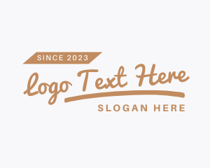 Fashion - Simple Tilted Business logo design