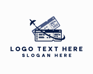 Travel - Airplane Travel Tickets logo design