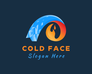 Cold Ice Flame logo design