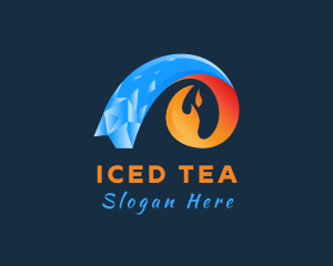 Cold Ice Flame logo design