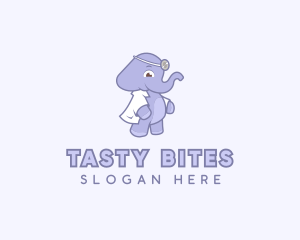 Surgeon - Elephant Pediatrician Doctor logo design