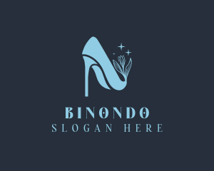 Shoemaking - Floral Fashion Stilettos logo design