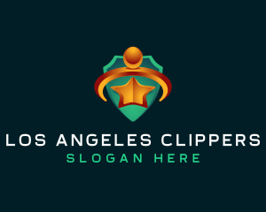 Human Star Leader logo design