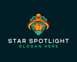 Human Star Leader logo design