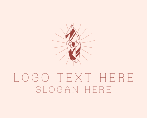 Crystal - Eye Gemstone Artisan logo design