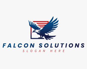 Patriot Postal Eagle logo design