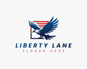 Patriot Postal Eagle logo design