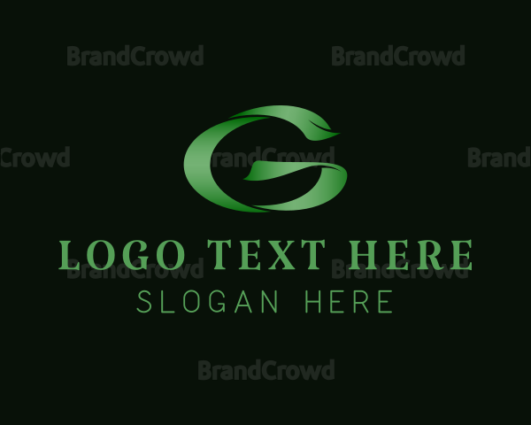Stylish Green Letter G Logo