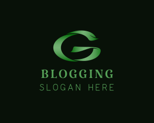 Stylish Green Letter G Logo