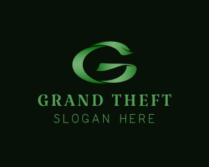 Stylish Green Letter G Logo