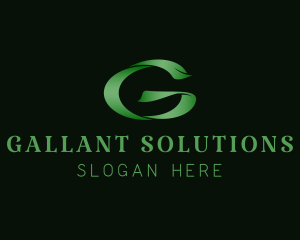 Stylish Green Letter G logo design