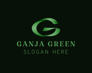 Stylish Green Letter G logo design