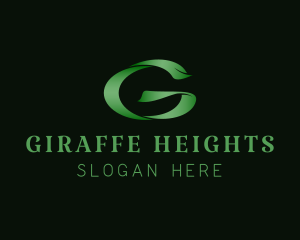 Stylish Green Letter G logo design