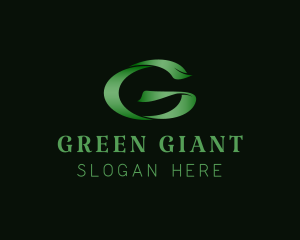 Stylish Green Letter G logo design