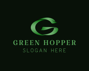 Stylish Green Letter G logo design