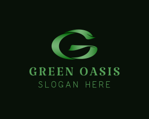 Stylish Green Letter G logo design