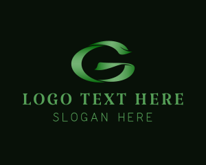 Stylish Green Letter G Logo