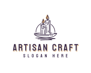 Artisanal Candle Decor logo design