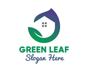 Leaf - Eco Leaf House logo design