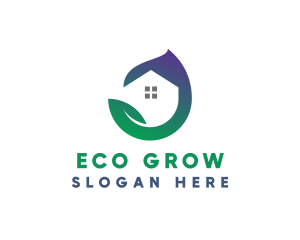 Eco House Realty logo design