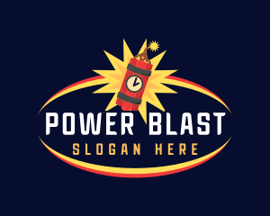 Blast - Time Bomb Explosion logo design