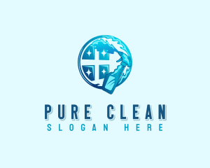 Cleaning Window Maintenance logo design