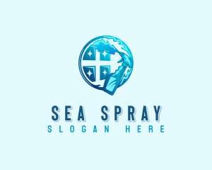 Cleaning Window Maintenance logo design