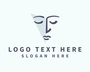 Style - Woman Face Company logo design