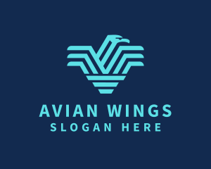 Eagle Bird Wings logo design