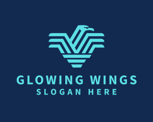 Eagle Bird Wings logo design