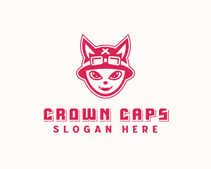 Cartoon Feline Cat logo design