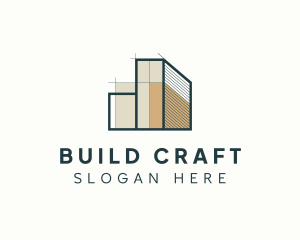 Building Realty Blueprint logo design