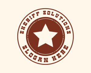 Sheriff - Western Sheriff Badge logo design