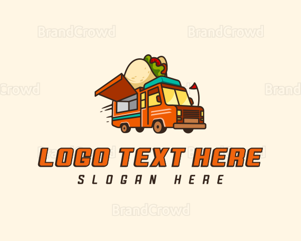 Mexican Taco Food Truck Logo