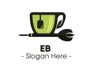 Coffee - Tea Cup Dart logo design